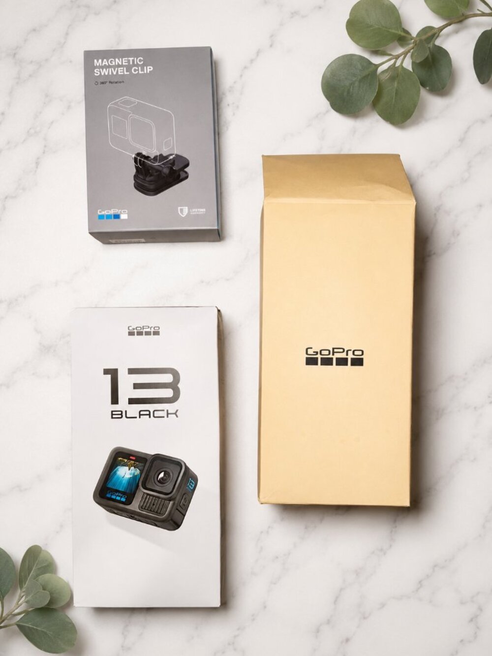 GoPro HERO13 Black Bundle + Magnetic Swivel Clip Extra Batteries SD Card